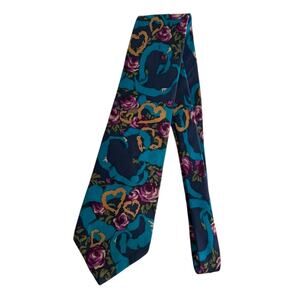 The Beatles VTG All You Need Is Love Mens Necktie 100% Silk Abstract Multicolor